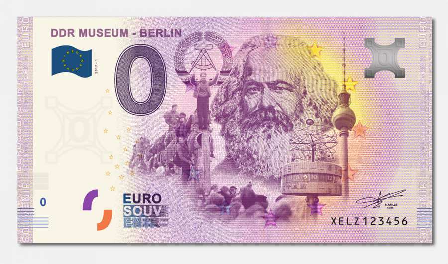 PUBLICA M Reliure-Motif au design billets Euro Souvenir, vide