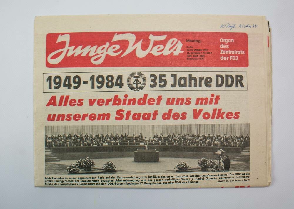 Zeitung Junge Welt Ddr Museum Berlin