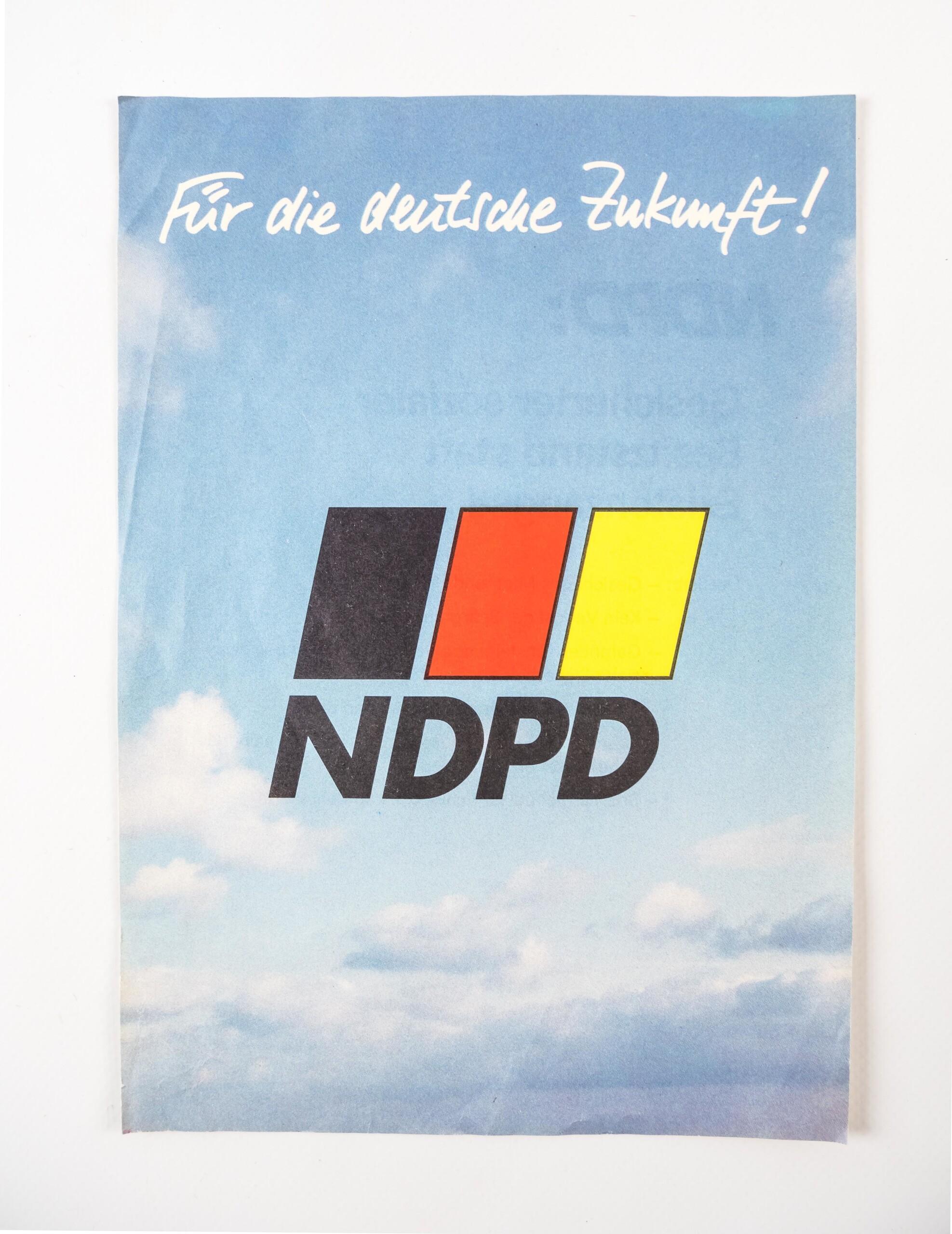 NDPD-Wahlplakat | DDR Museum Berlin